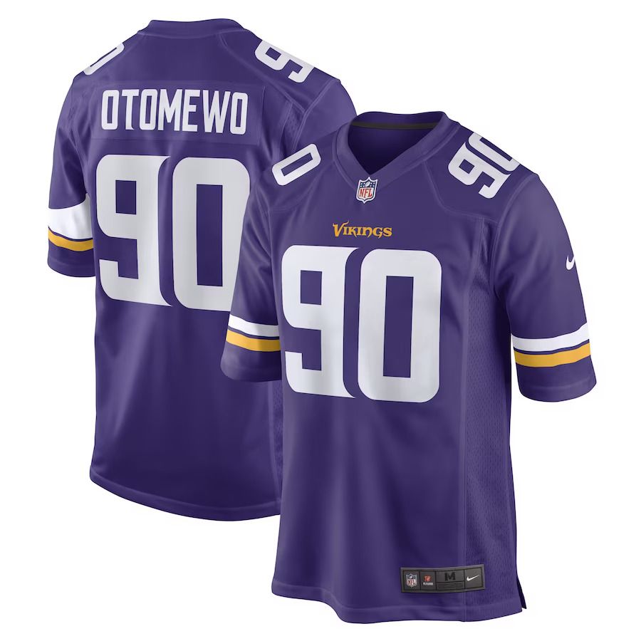 Men Minnesota Vikings #90 Esezi Otomewo Nike Purple Game Player NFL Jersey->minnesota vikings->NFL Jersey